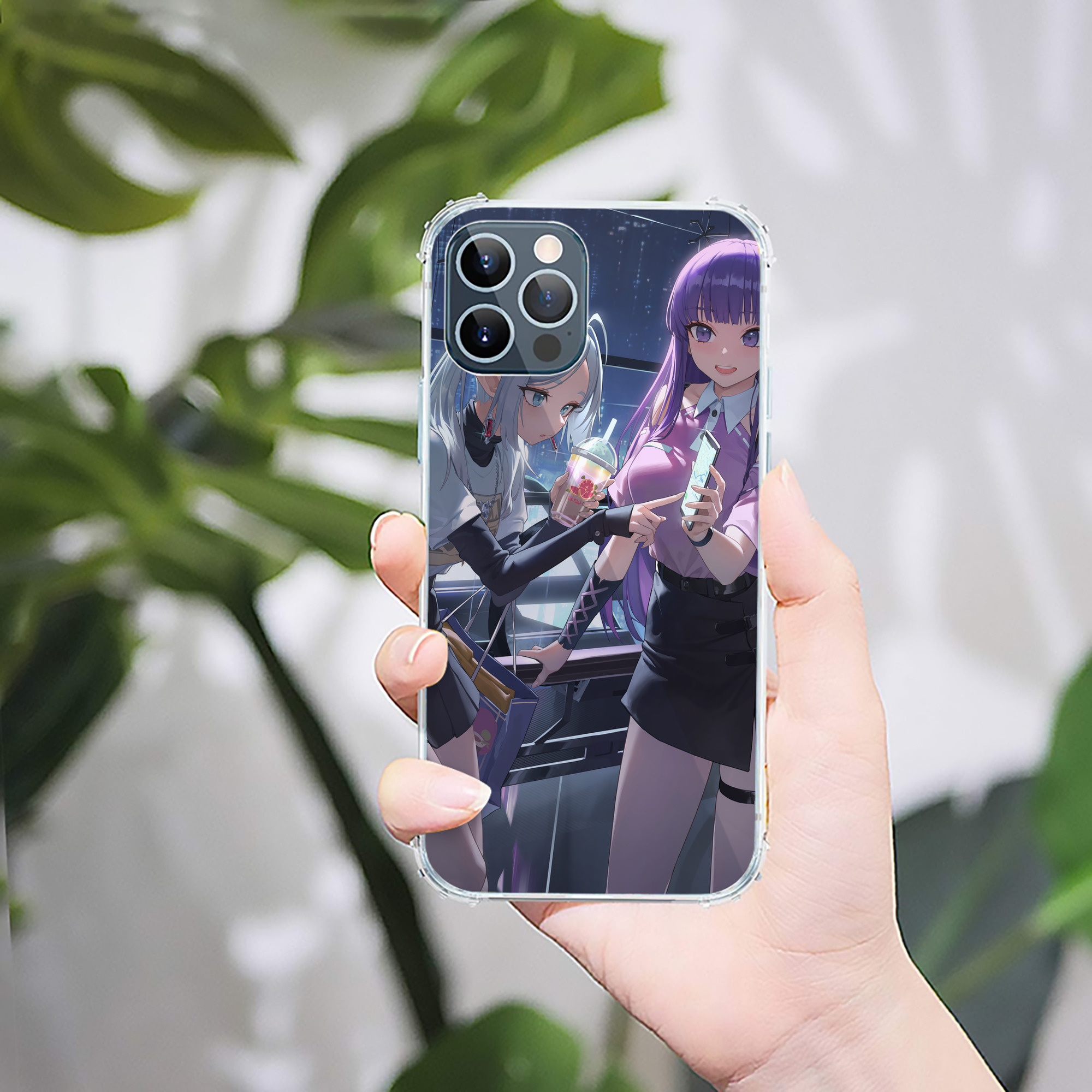 （画像用） 葬送のフリーレン Frieren 【iPhone 12シリーズ対応】透明スマホケース（クリアソフトケース）